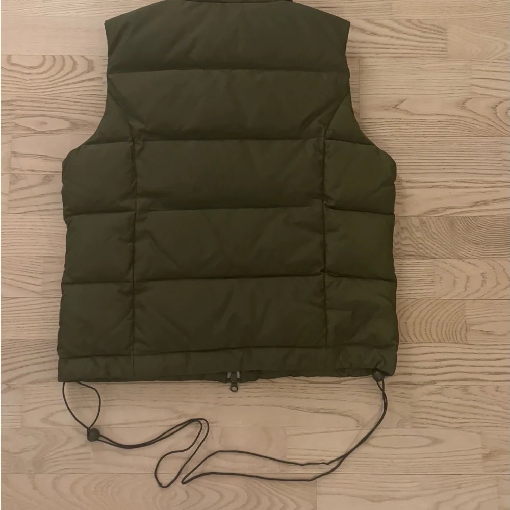 Jacob Connexion Olive Green Quilted Vest - Picture 2 of 4